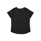 Women's 半袖 テック Tシャツ ミドルレングス ラグラン ブラック | パフォーマンスアパレル | NEW ERA ニューエラ公式オンラインストア