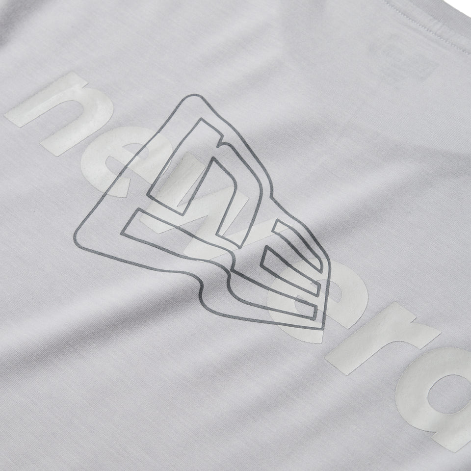 Women's 半袖 テック Tシャツ ロングレングス  ライトグレー | パフォーマンスアパレル | NEW ERA ニューエラ公式オンラインストア