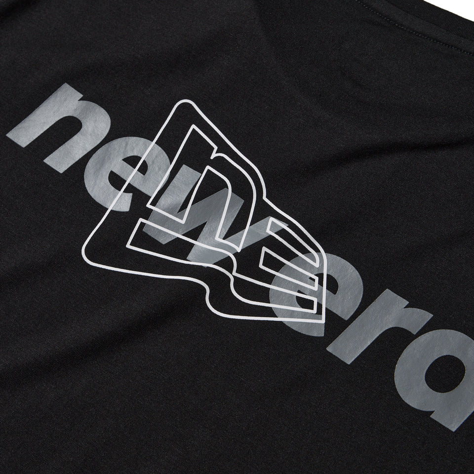 Women's 半袖 テック Tシャツ ロングレングス ブラック | パフォーマンスアパレル | NEW ERA ニューエラ公式オンラインストア