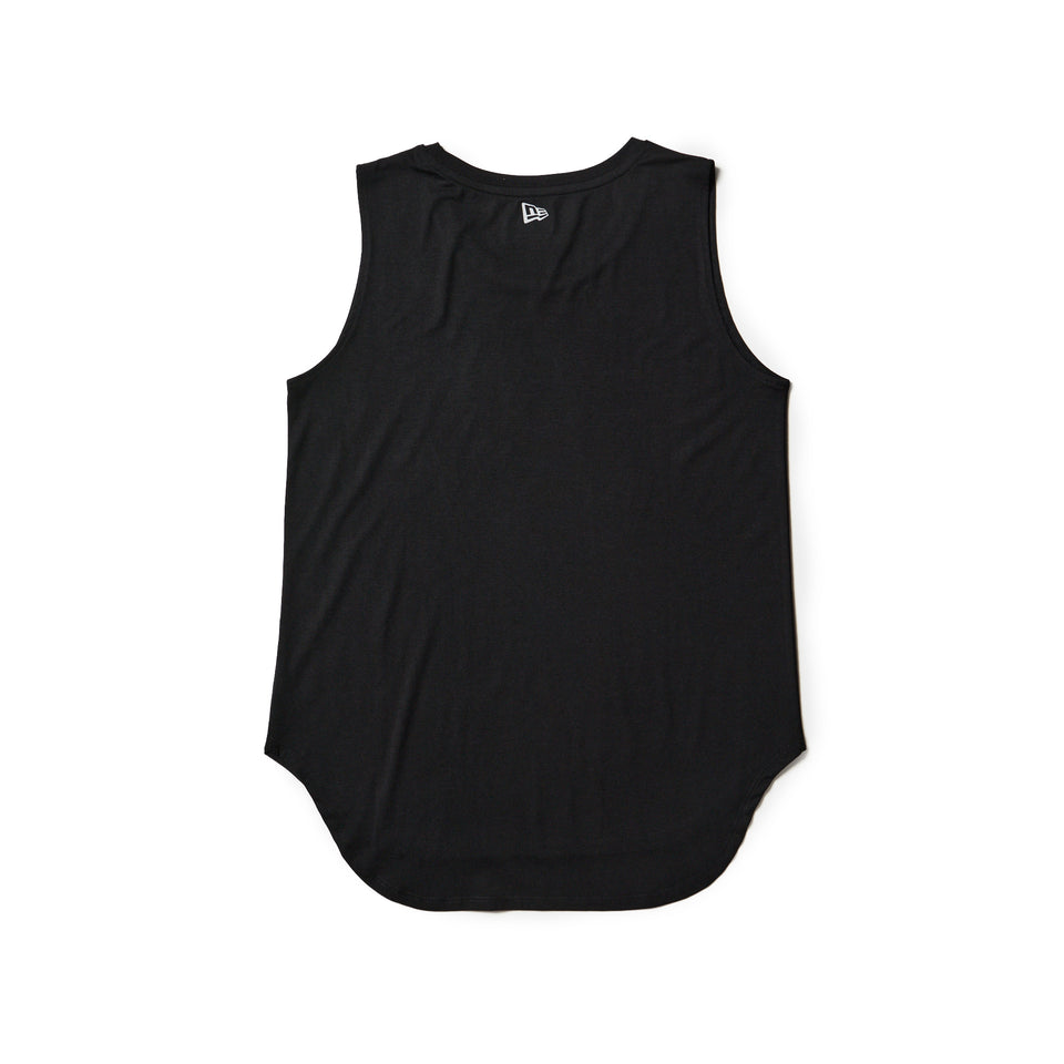 ATON ラウンド ヘム タンクトップ ブラック 23SS✨ Women's ノースリーブ ラウンドヘム テックタンクトップ ブラック