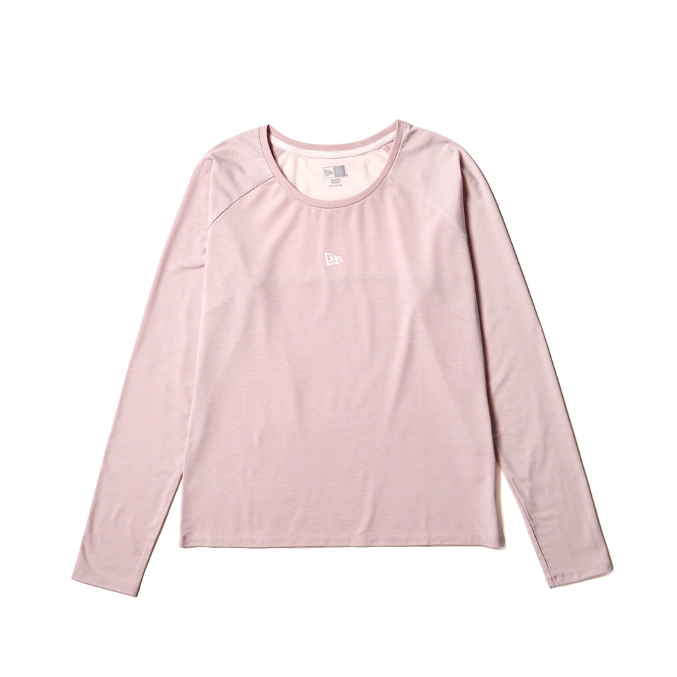 Women's 長袖 Tシャツ Back Sheer Middle Length ライトローズピンク｜パフォーマンスアパレル | NEW ERA ニューエラ公式オンラインストア