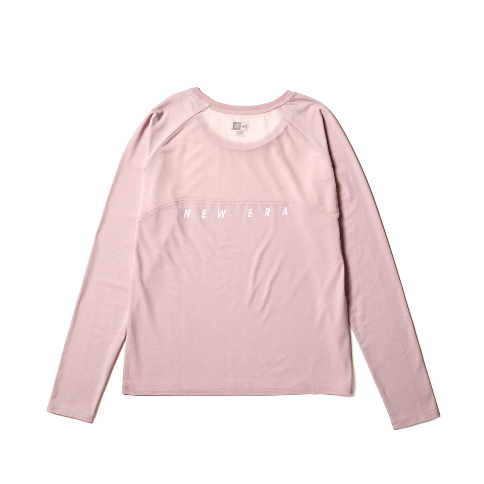 Women's 長袖 Tシャツ Back Sheer Middle Length ライトローズピンク｜パフォーマンスアパレル | NEW ERA ニューエラ公式オンラインストア
