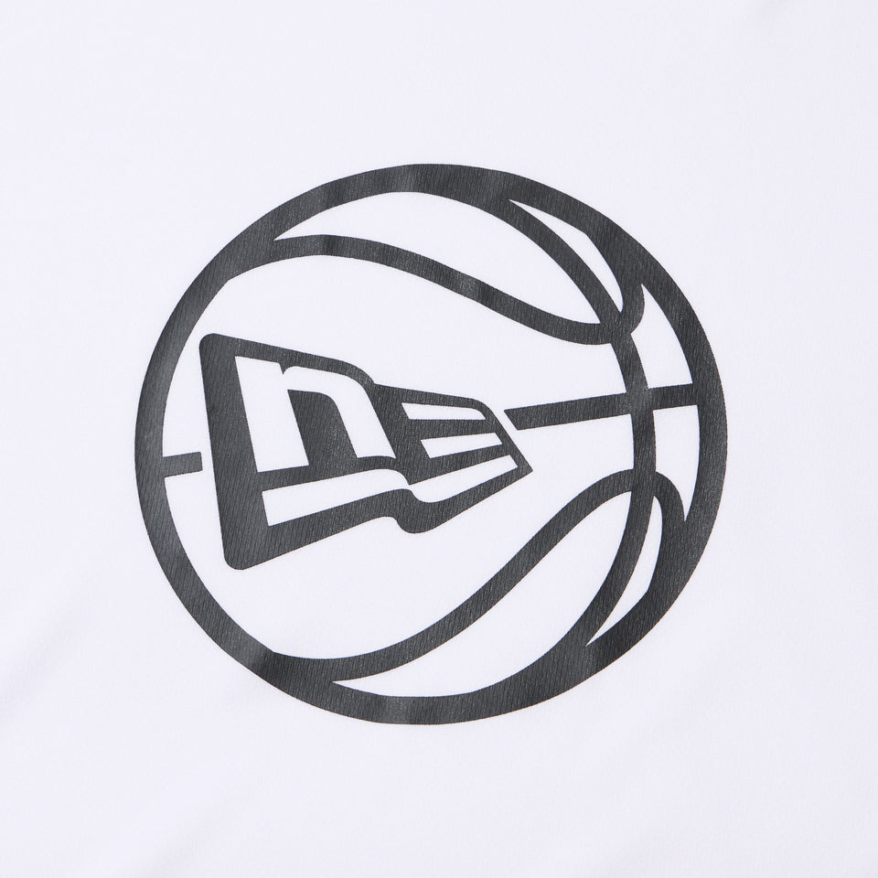 バスケットボール プラクティス 半袖 テック Tシャツ ホワイト｜パフォーマンスアパレル | NEW ERA ニューエラ公式オンラインストア
