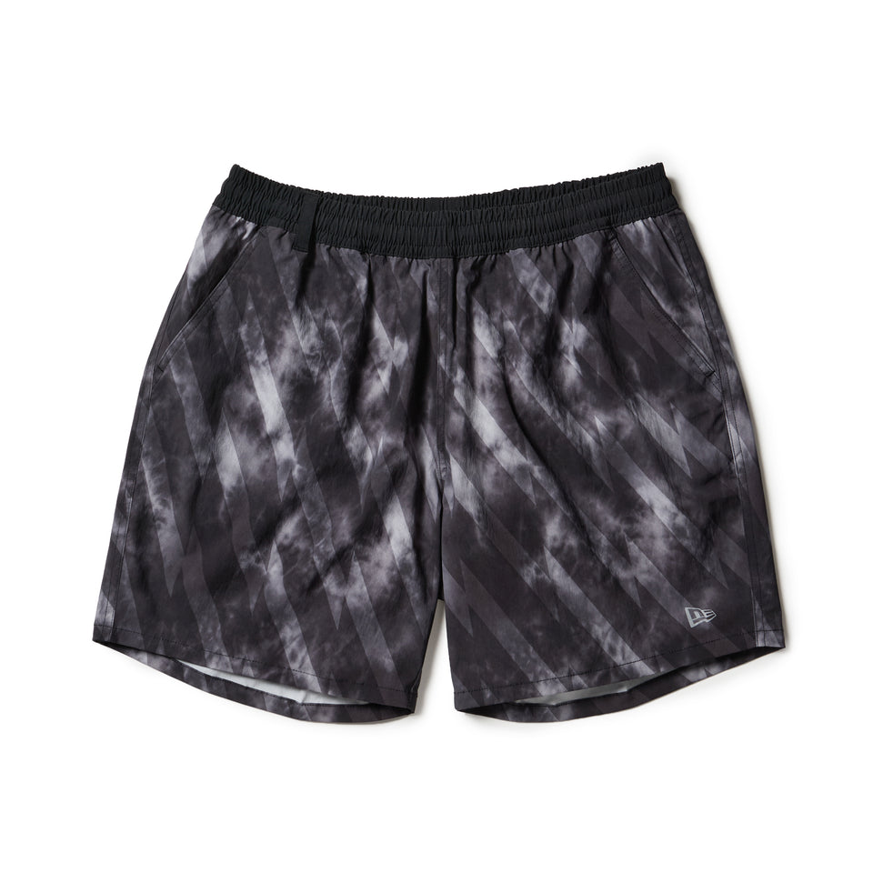 MASTERMIND×NEW ERA ストレッチナイロン ショートパンツ ストレッチ ナイロン ショートパンツ タイダイ ブラック