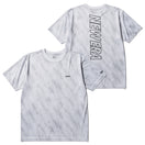 半袖 テックTシャツ タイダイ Allover Wordmark Logo ホワイト | パフォーマンスアパレル