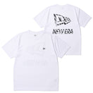 半袖 テックTシャツ タイダイ パターン Flag ＆ Wordmark Logo ホワイト | パフォーマンスアパレル