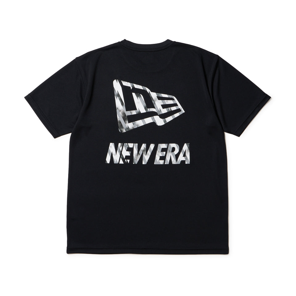 半袖 テックTシャツ タイダイ パターン Flag ＆ Wordmark Logo ブラック | パフォーマンスアパレル | NEW ERA ニューエラ公式オンラインストア