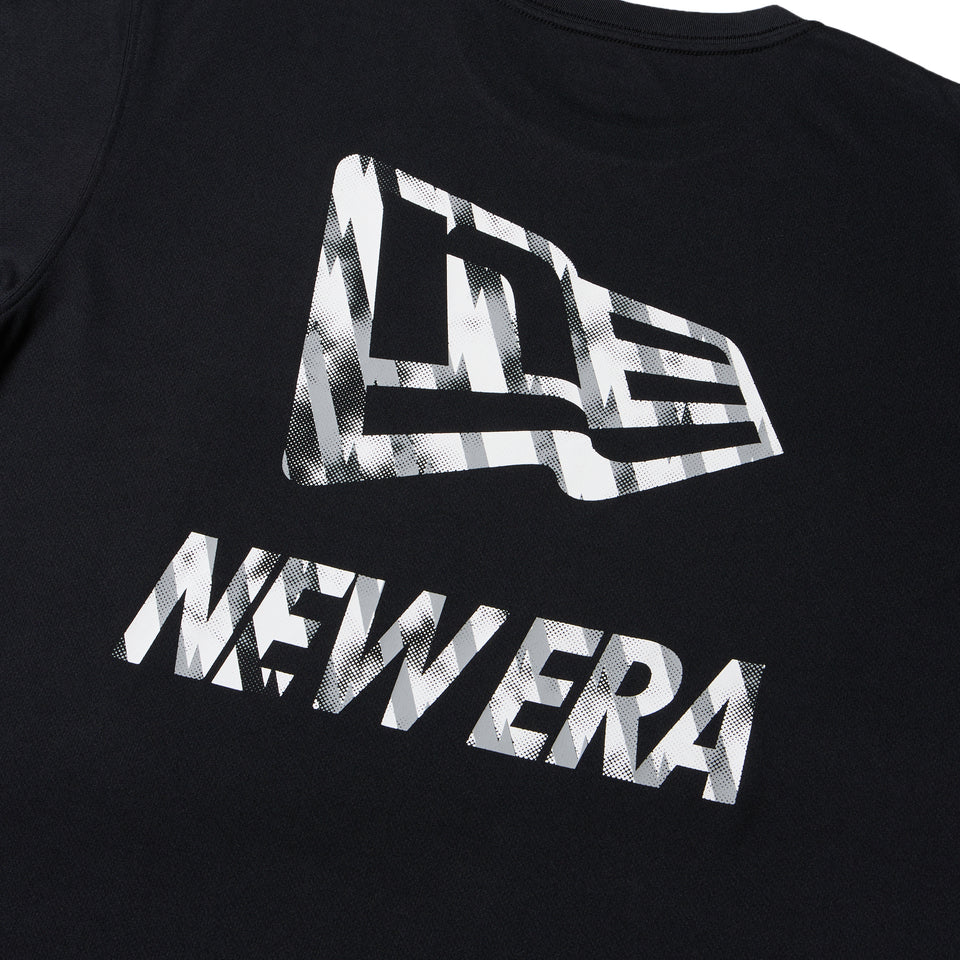 半袖 テックTシャツ タイダイ パターン Flag ＆ Wordmark Logo ブラック | パフォーマンスアパレル | NEW ERA ニューエラ公式オンラインストア