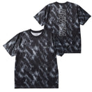 半袖 テックTシャツ タイダイ Allover Wordmark Logo ブラック | パフォーマンスアパレル