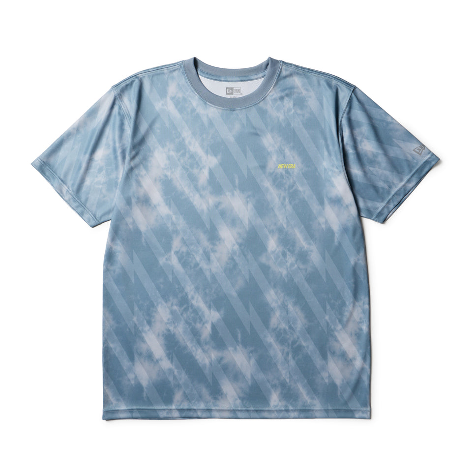 半袖 テックTシャツ タイダイ Allover Wordmark Logo ブルーグレー | パフォーマンスアパレル | NEW ERA ニューエラ公式オンラインストア