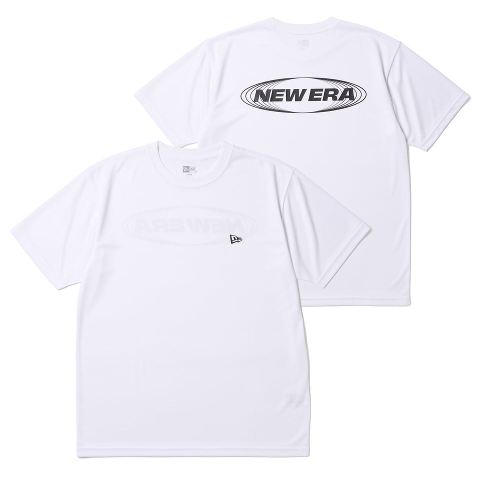 半袖 テック Tシャツ Circle New Era Logo ホワイト | パフォーマンスアパレル