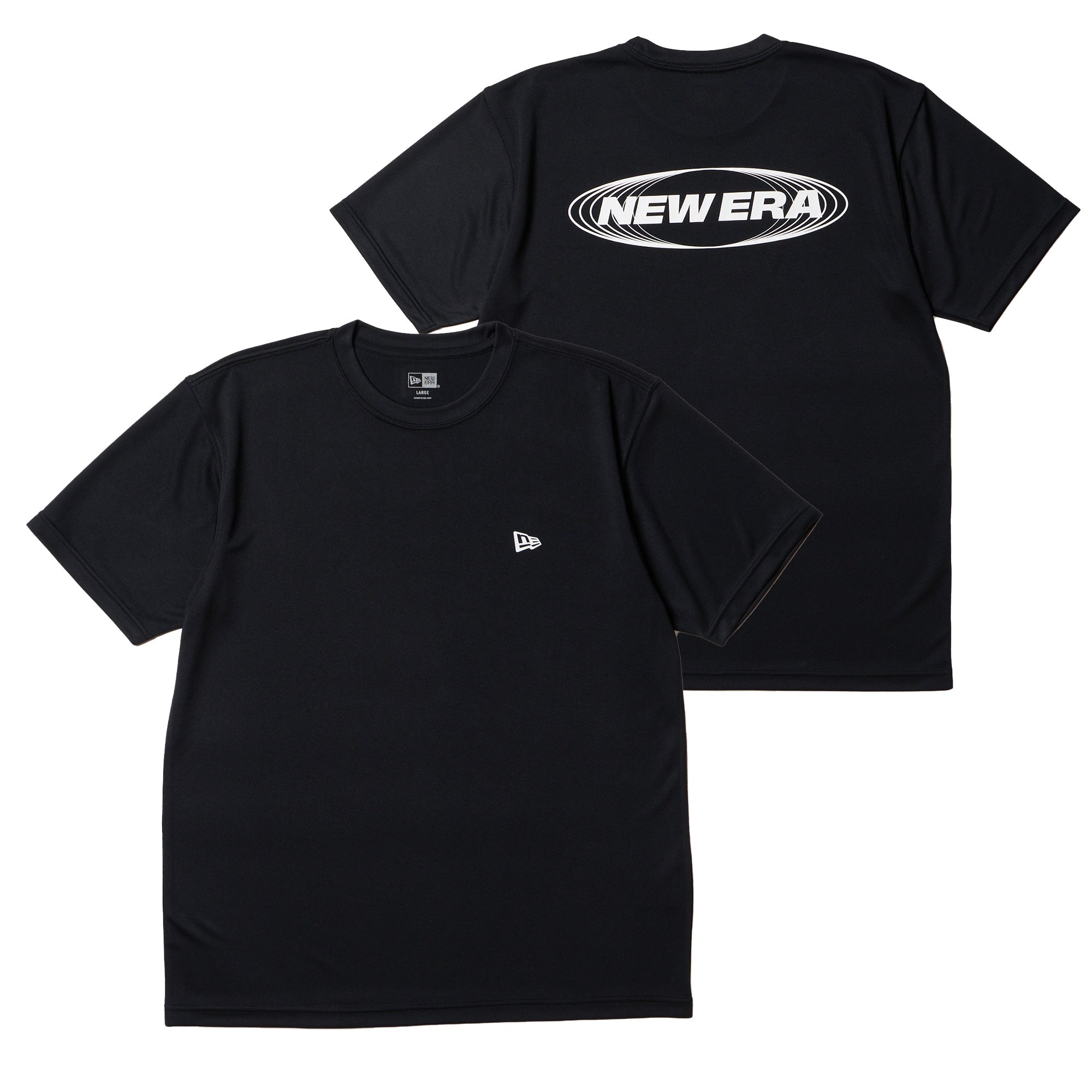 半袖 テック Tシャツ Circle New Era Logo ブラック | パフォーマンス