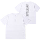 半袖 ラッシュTシャツ Vertical Logo ホワイト | パフォーマンスアパレル