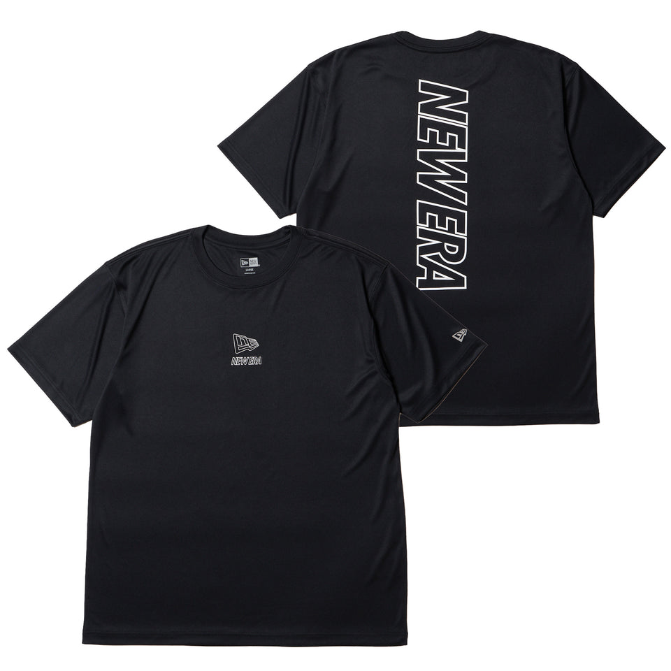 半袖 ラッシュTシャツ Vertical Logo ブラック | パフォーマンス