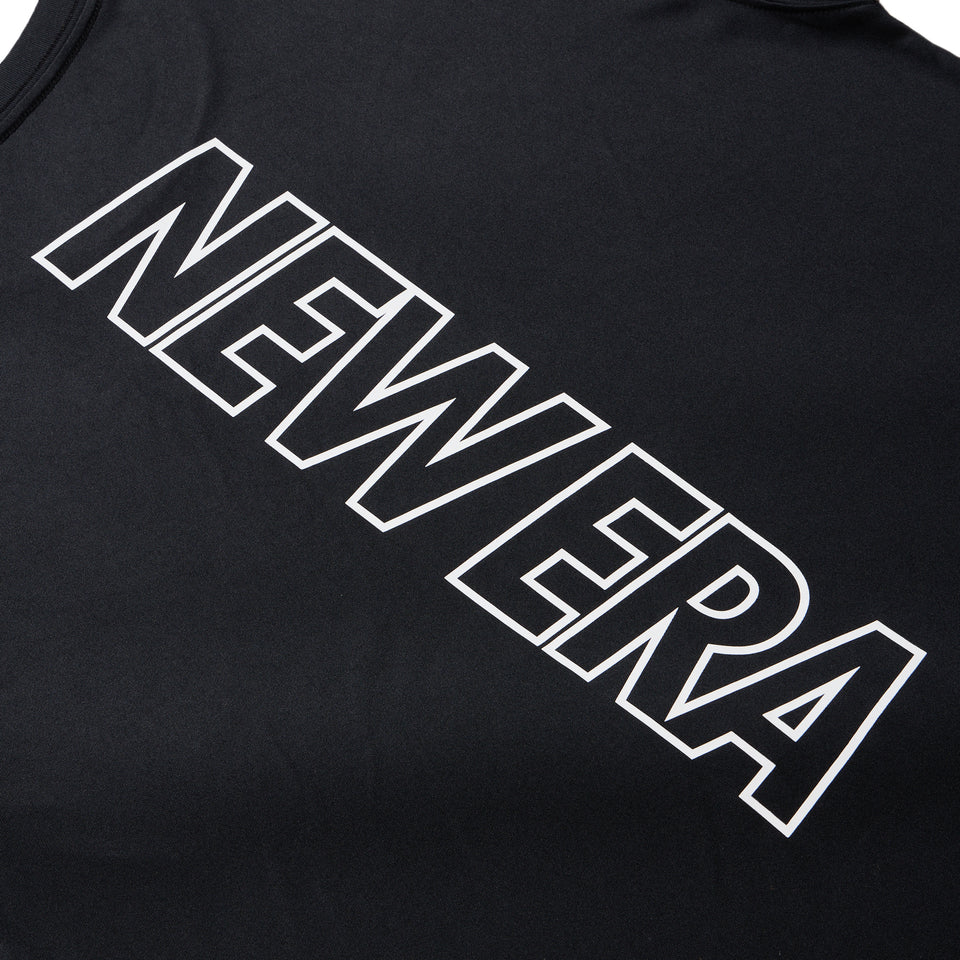 半袖 ラッシュTシャツ Vertical Logo ブラック | パフォーマンスアパレル | NEW ERA ニューエラ公式オンラインストア