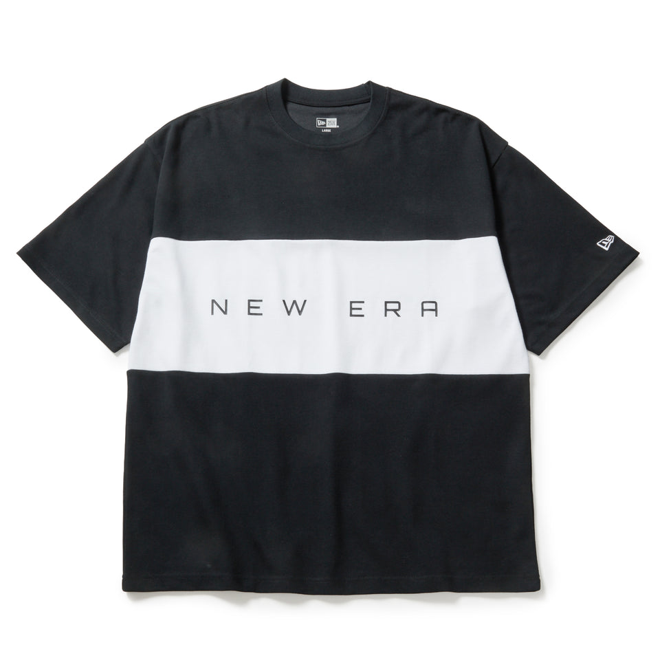 NEW ERA パネルデザイン シャツ L 半袖 オーバーサイズド パフォーマンスTシャツ Panel Est.1920