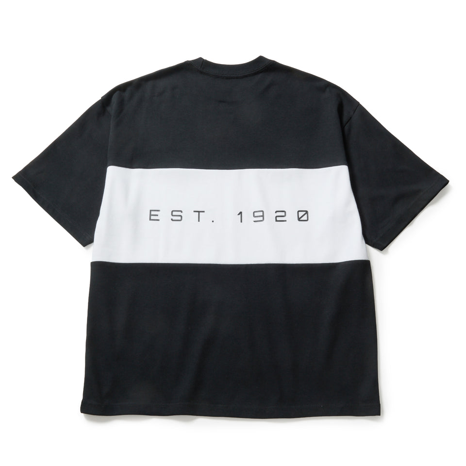 NEW ERA パネルデザイン シャツ L 半袖 オーバーサイズド パフォーマンスTシャツ Panel Est.1920
