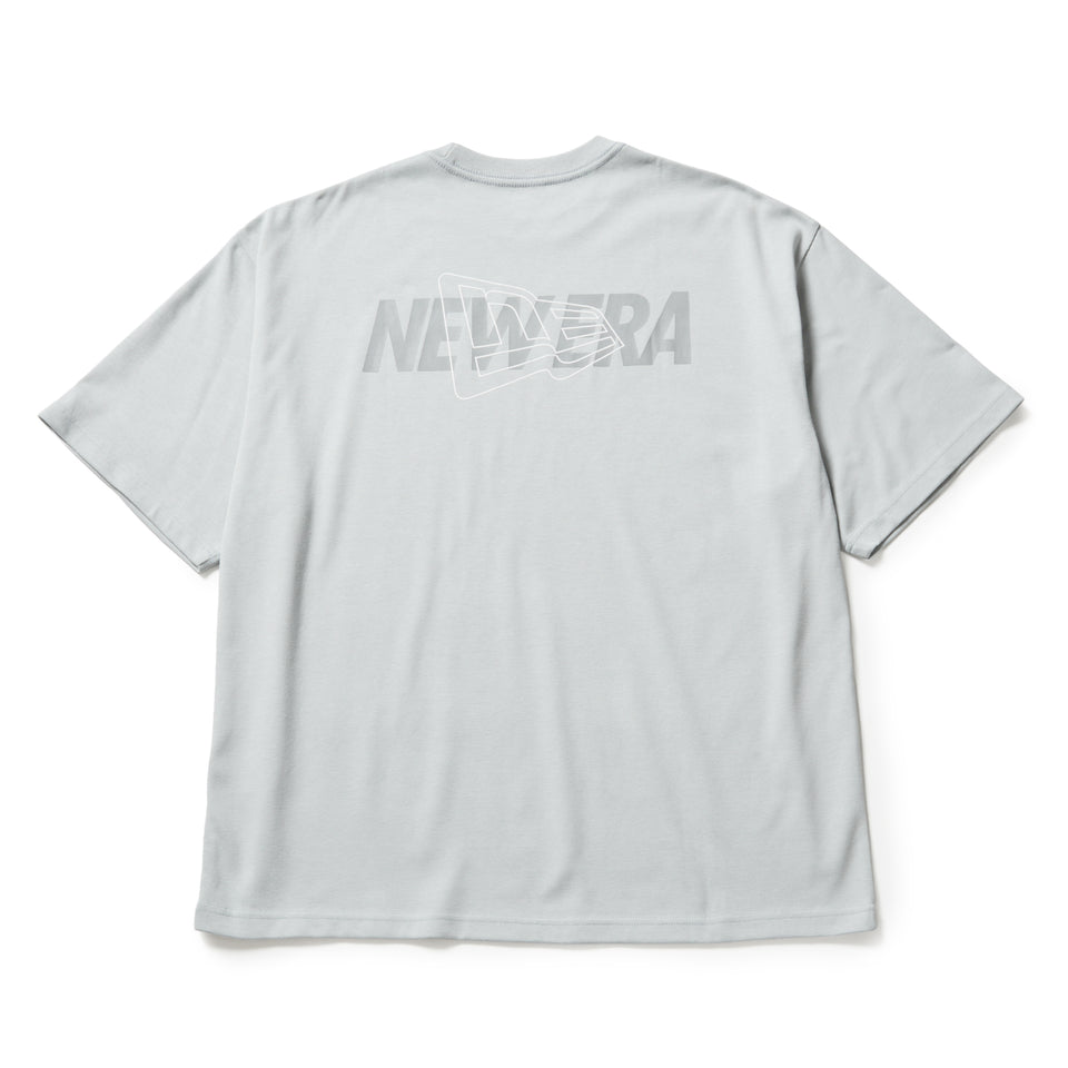 半袖 オーバーサイズド パフォーマンスTシャツ Overlap Logo グレー | パフォーマンスアパレル | NEW ERA ニューエラ公式オンラインストア