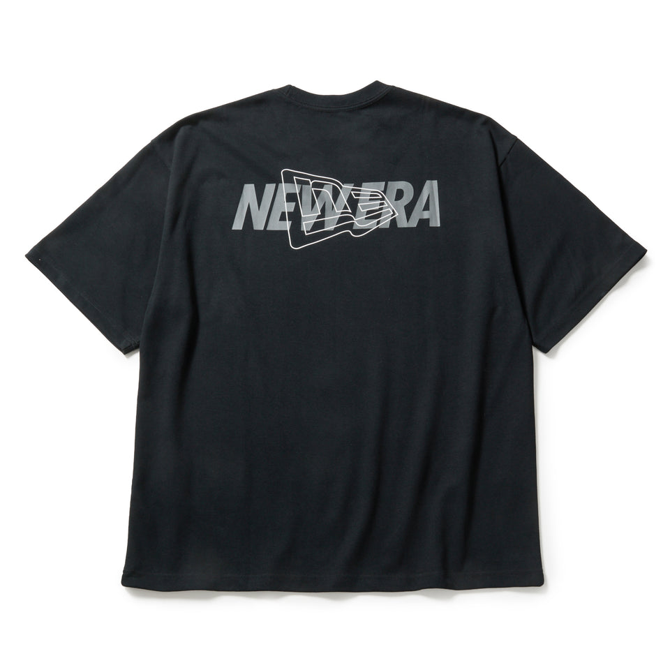 半袖 オーバーサイズド パフォーマンスTシャツ Overlap Logo ブラック | パフォーマンスアパレル | NEW ERA ニューエラ公式オンラインストア