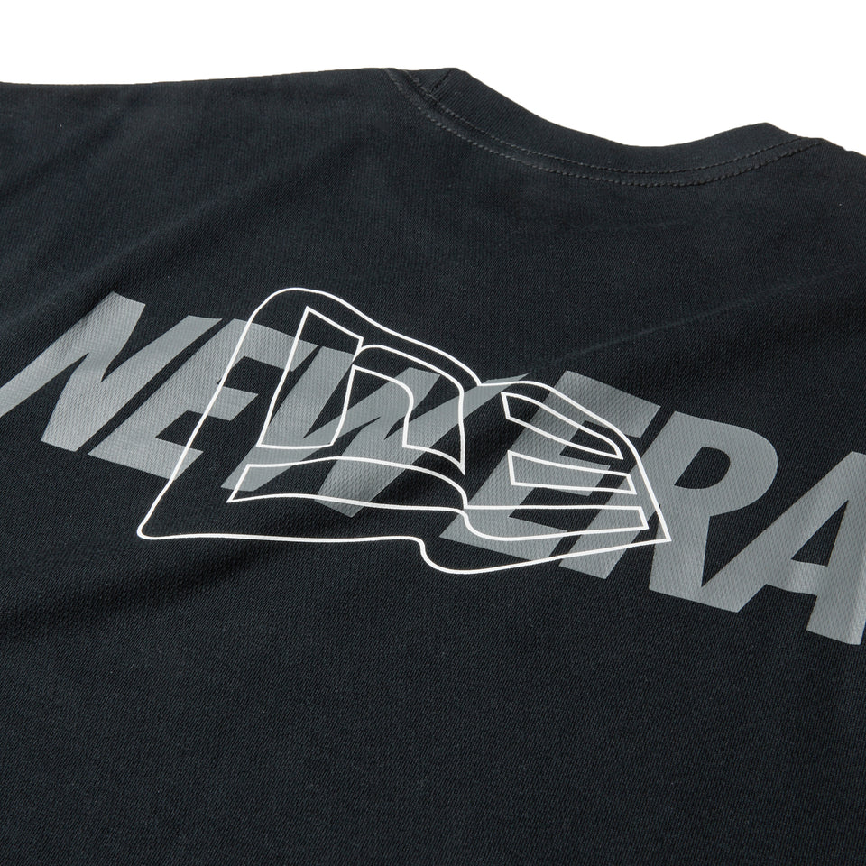 半袖 オーバーサイズド パフォーマンスTシャツ Overlap Logo ブラック | パフォーマンスアパレル | NEW ERA ニューエラ公式オンラインストア
