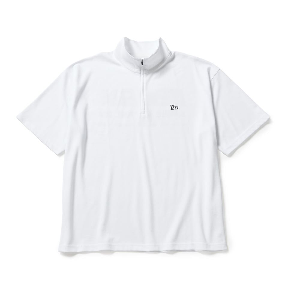 半袖 オーバーサイズド パフォーマンス ハーフジップ Tシャツ