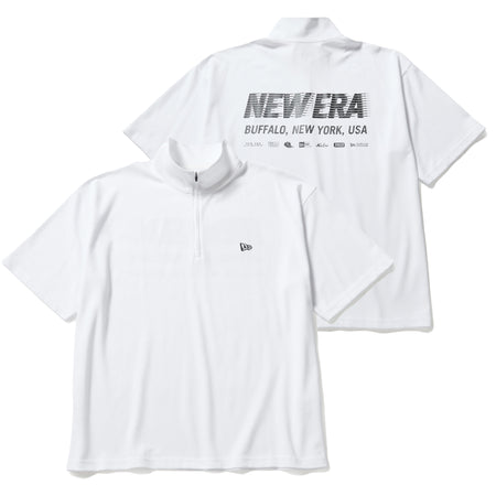 半袖 オーバーサイズド パフォーマンス ハーフジップ Tシャツ