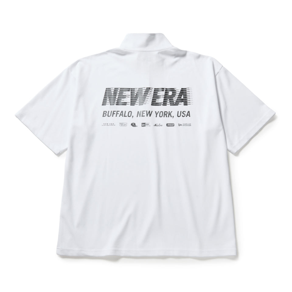 半袖 オーバーサイズド パフォーマンス ハーフジップ Tシャツ