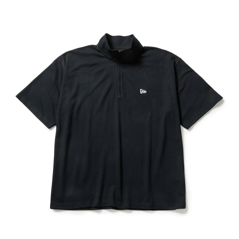 半袖 オーバーサイズド パフォーマンス ハーフジップ Tシャツ