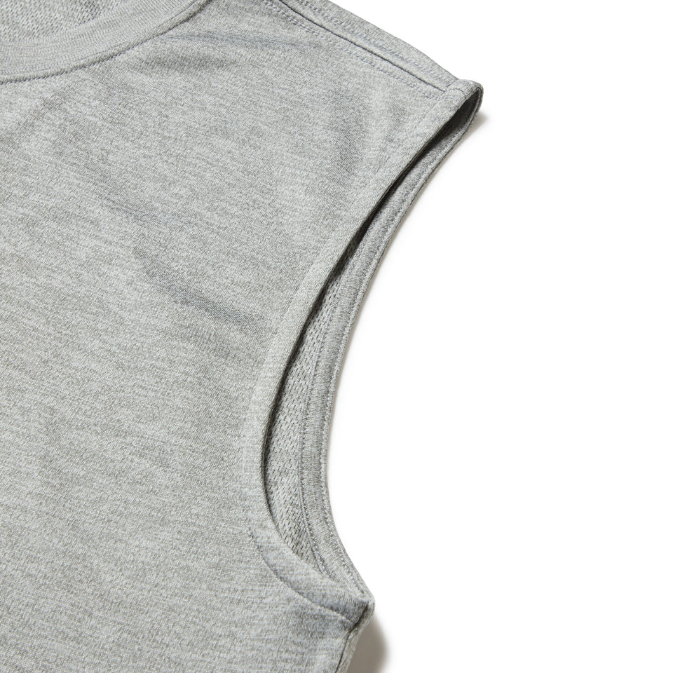 スリーブレス テック Tシャツ Wordmark グレー | パフォーマンスアパレル | NEW ERA ニューエラ公式オンラインストア
