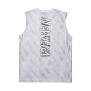 スリーブレス テックTシャツ タイダイ Allover Wordmark Logo ホワイト | パフォーマンスアパレル | NEW ERA ニューエラ公式オンラインストア
