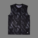 スリーブレス テックTシャツ タイダイ Allover Wordmark Logo ブラック | パフォーマンスアパレル | NEW ERA ニューエラ公式オンラインストア