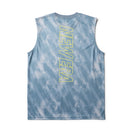 スリーブレス テックTシャツ タイダイ Allover Wordmark Logo ブルーグレー | パフォーマンスアパレル | NEW ERA ニューエラ公式オンラインストア