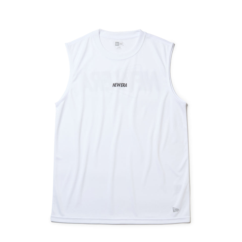 スリーブレス　テック Tシャツ Overlap Logo ホワイト | パフォーマンスアパレル | NEW ERA ニューエラ公式オンラインストア