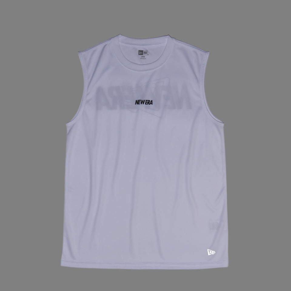 スリーブレス　テック Tシャツ Overlap Logo ホワイト | パフォーマンスアパレル | NEW ERA ニューエラ公式オンラインストア