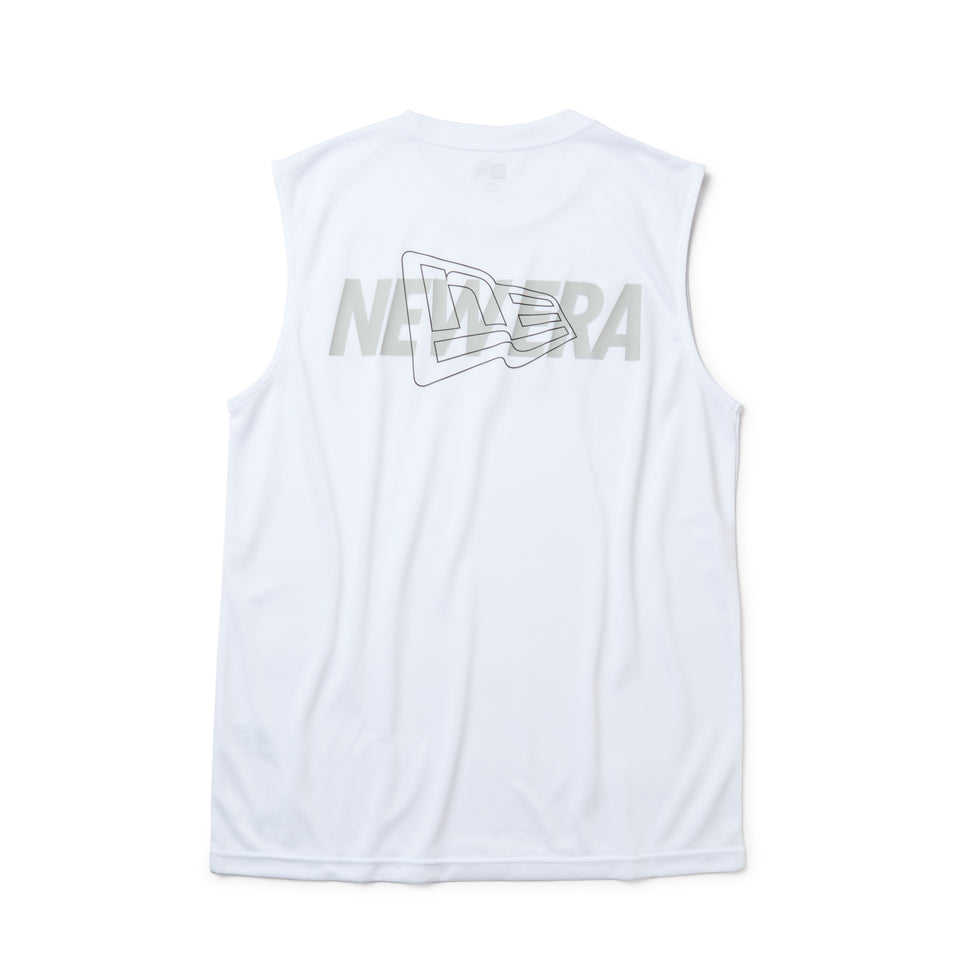 スリーブレス　テック Tシャツ Overlap Logo ホワイト | パフォーマンスアパレル | NEW ERA ニューエラ公式オンラインストア