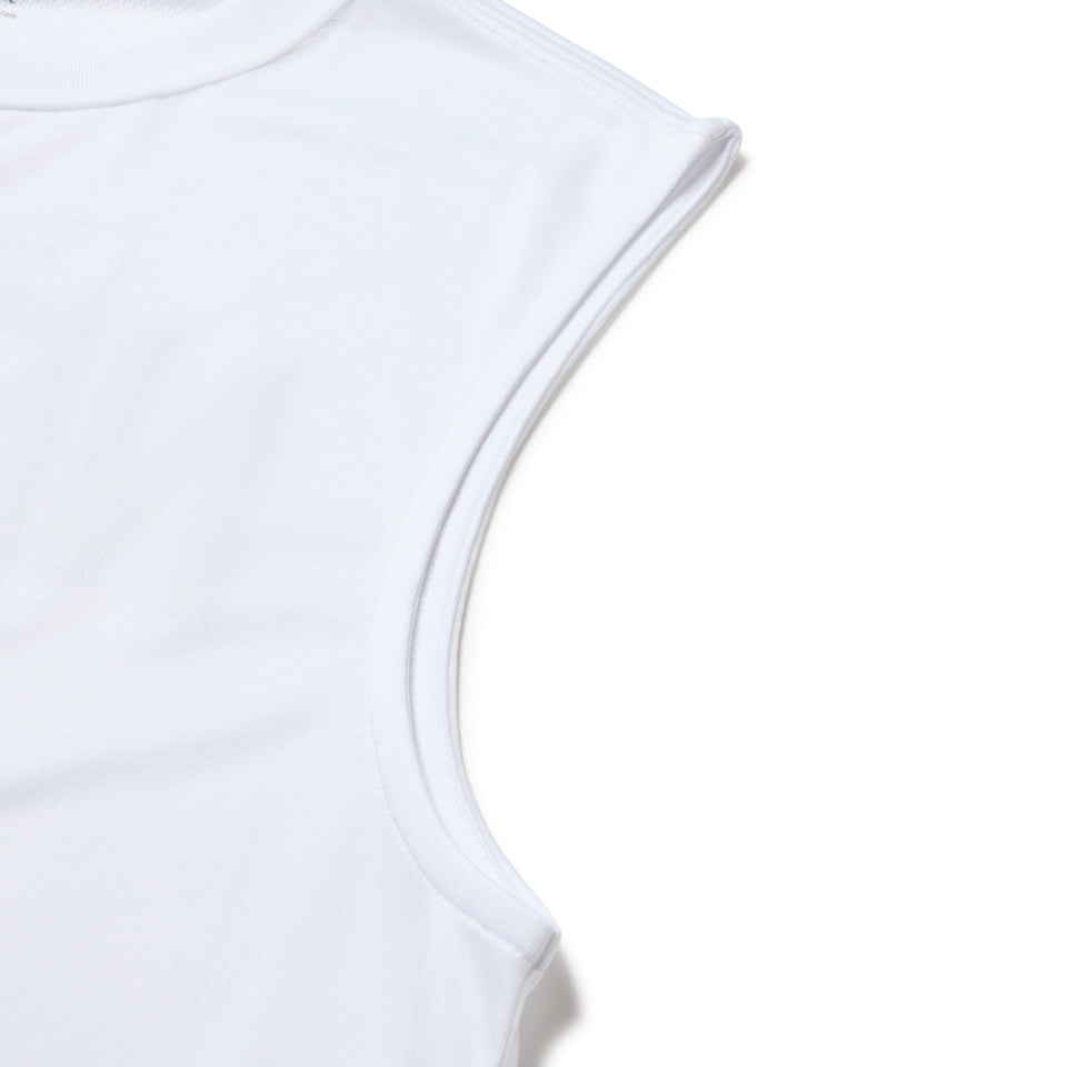 スリーブレス　テック Tシャツ Overlap Logo ホワイト | パフォーマンスアパレル | NEW ERA ニューエラ公式オンラインストア