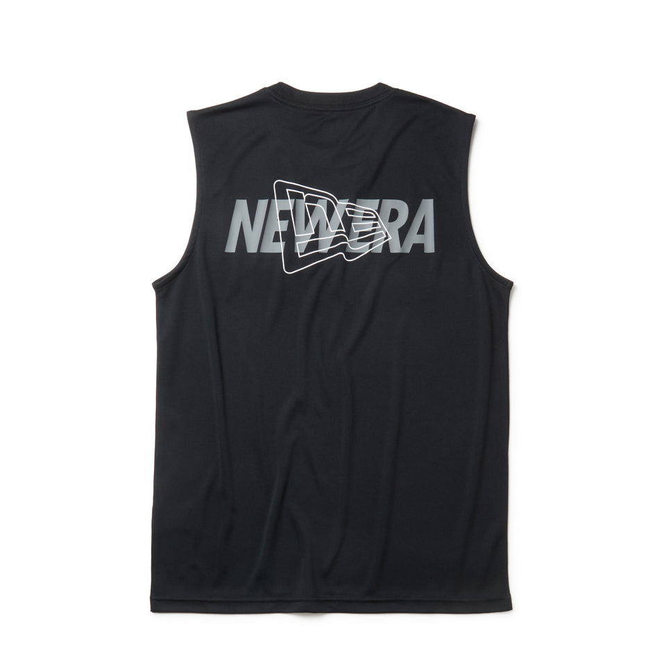スリーブレス　テック Tシャツ Overlap Logo ブラック | パフォーマンスアパレル | NEW ERA ニューエラ公式オンラインストア