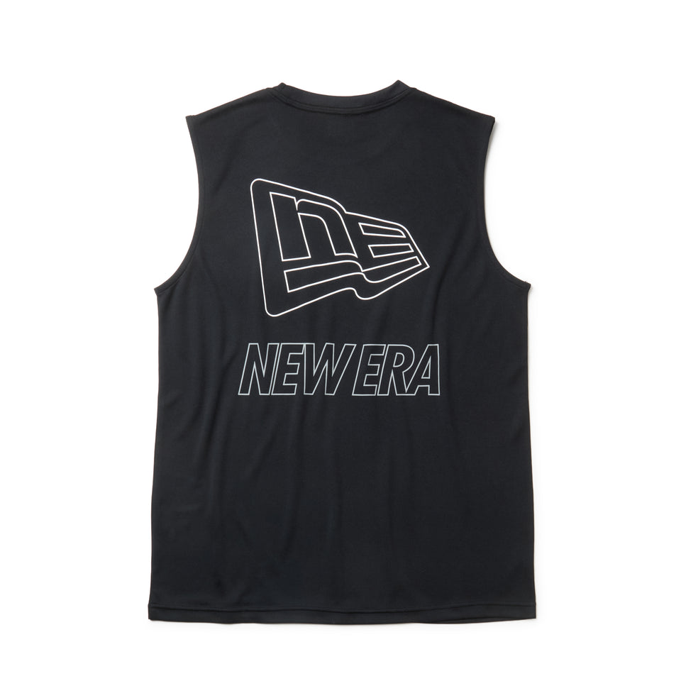 スリーブレス テック Tシャツ Outline Logo ブラック | パフォーマンスアパレル | NEW ERA ニューエラ公式オンラインストア