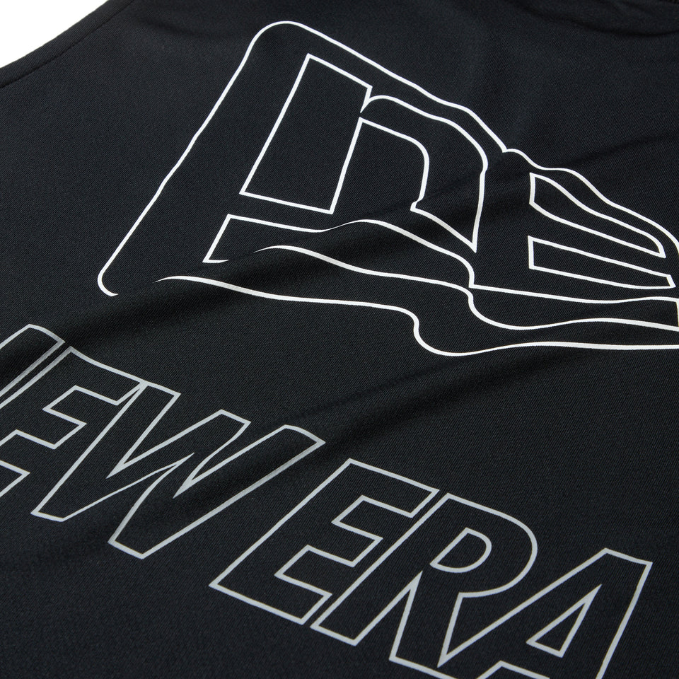 スリーブレス テック Tシャツ Outline Logo ブラック | パフォーマンスアパレル | NEW ERA ニューエラ公式オンラインストア