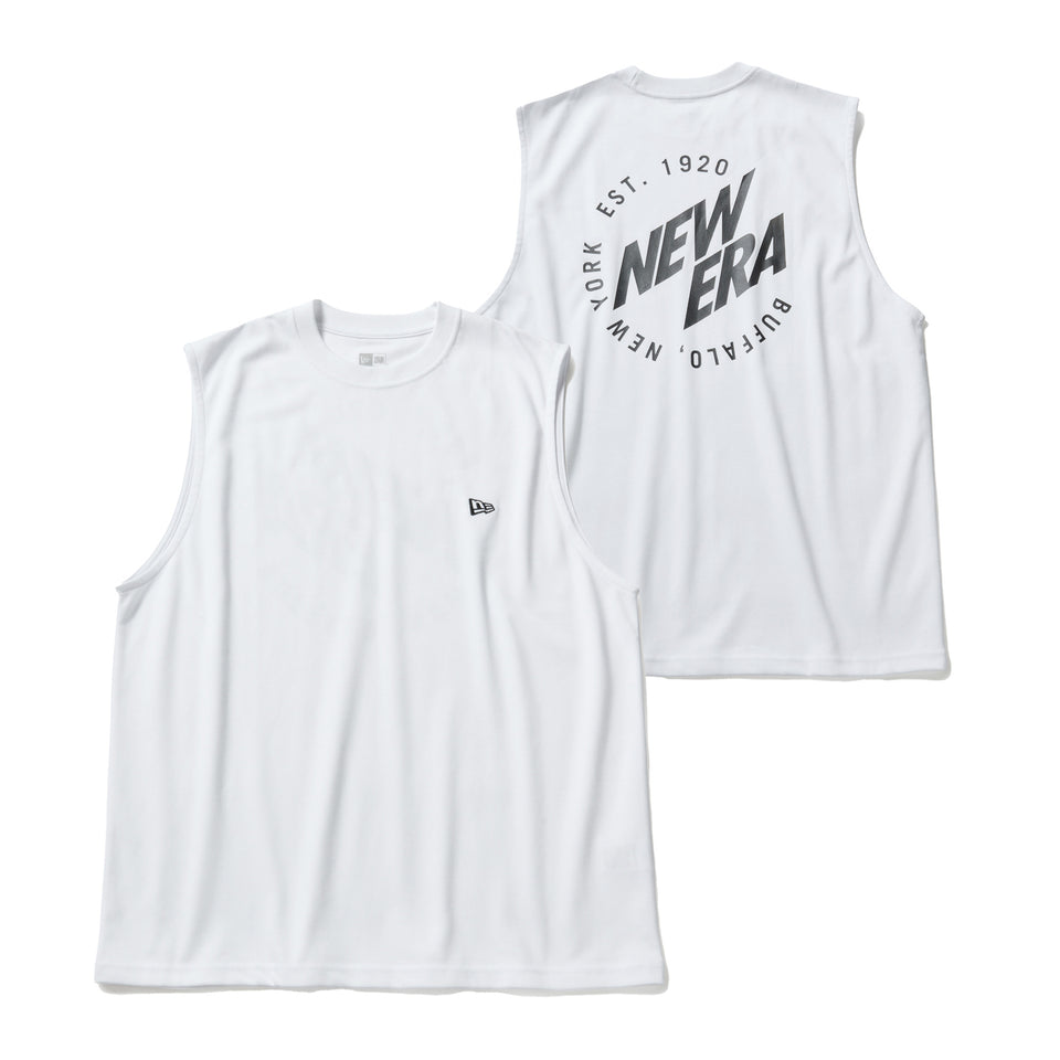 スリーブレス オーバーサイズド パフォーマンス Tシャツ Tee Circle BNYNE ホワイト | パフォーマンスアパレル | NEW ERA ニューエラ公式オンラインストア