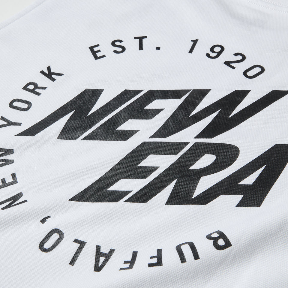 スリーブレス オーバーサイズド パフォーマンス Tシャツ Tee Circle BNYNE ホワイト | パフォーマンスアパレル | NEW ERA ニューエラ公式オンラインストア