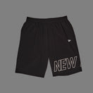 ライトウィンド ショートパンツ ビッグフラッグロゴ ブラック | パフォーマンスアパレル | NEW ERA ニューエラ公式オンラインストア