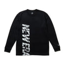 長袖 テック Tシャツ バーティカルロゴ ブラック｜パフォーマンスアパレル | NEW ERA ニューエラ公式オンラインストア
