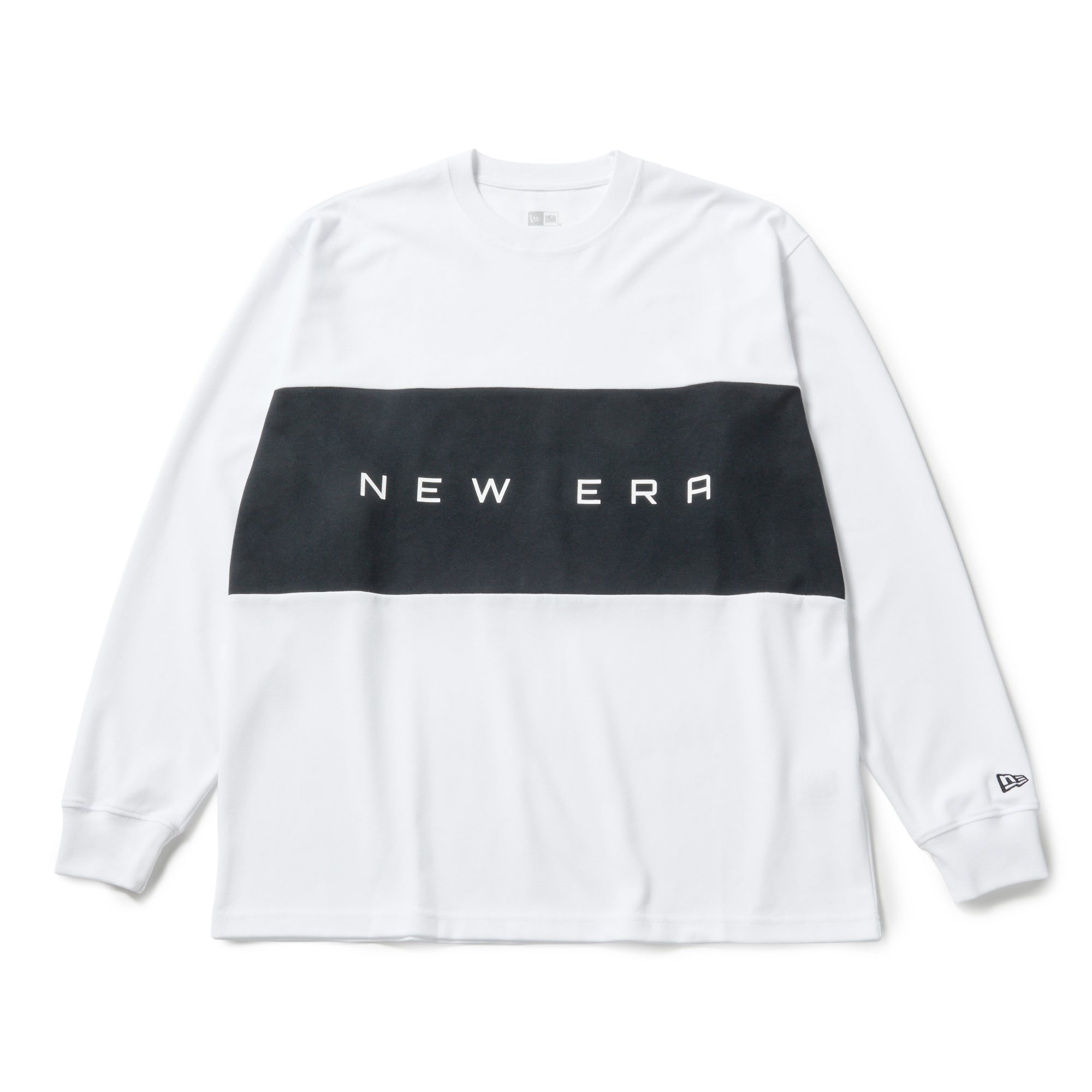 長袖 オーバーサイズド パフォーマンス Tシャツ Panel ホワイト