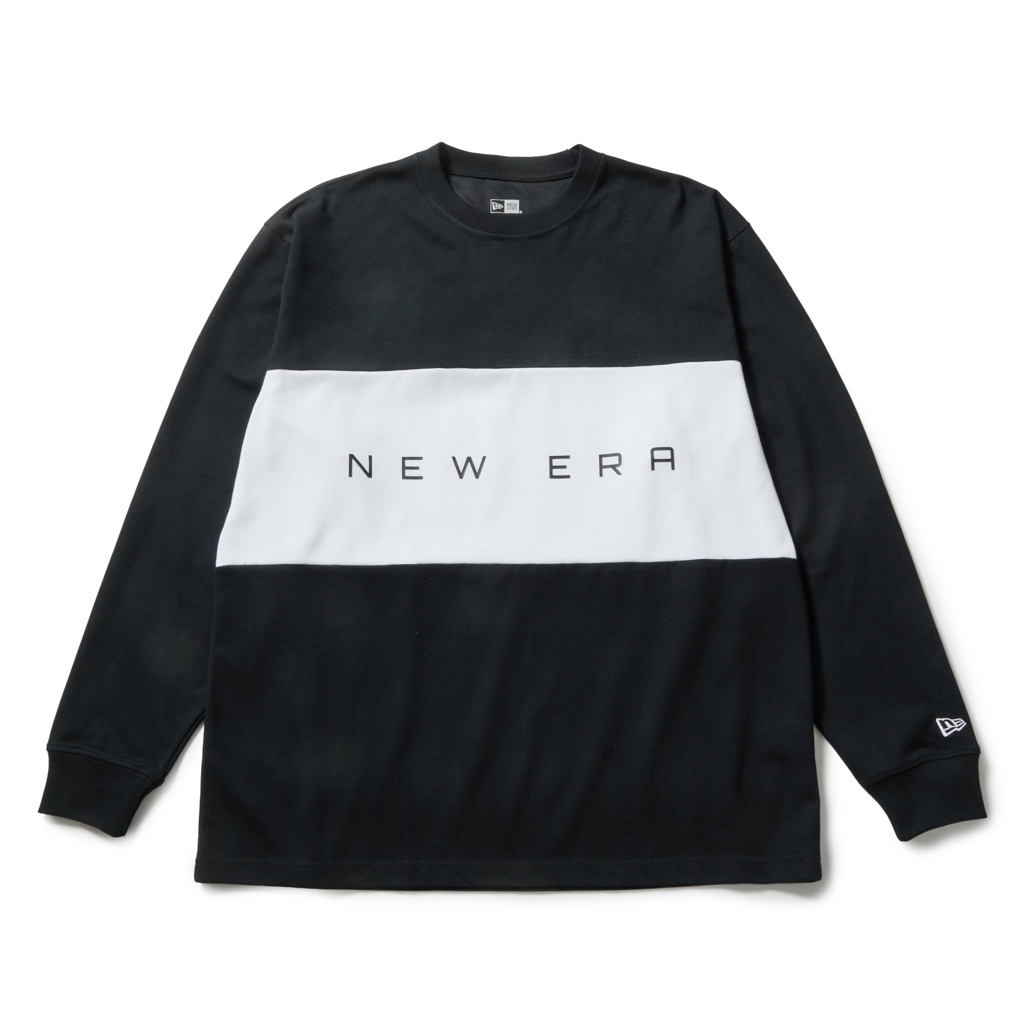 長袖 オーバーサイズド パフォーマンス Tシャツ Panel ブラック
