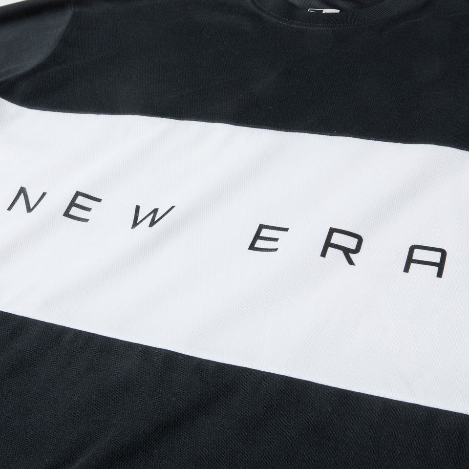 長袖 オーバーサイズド パフォーマンス Tシャツ Panel ブラック｜パフォーマンスアパレル | NEW ERA ニューエラ公式オンラインストア