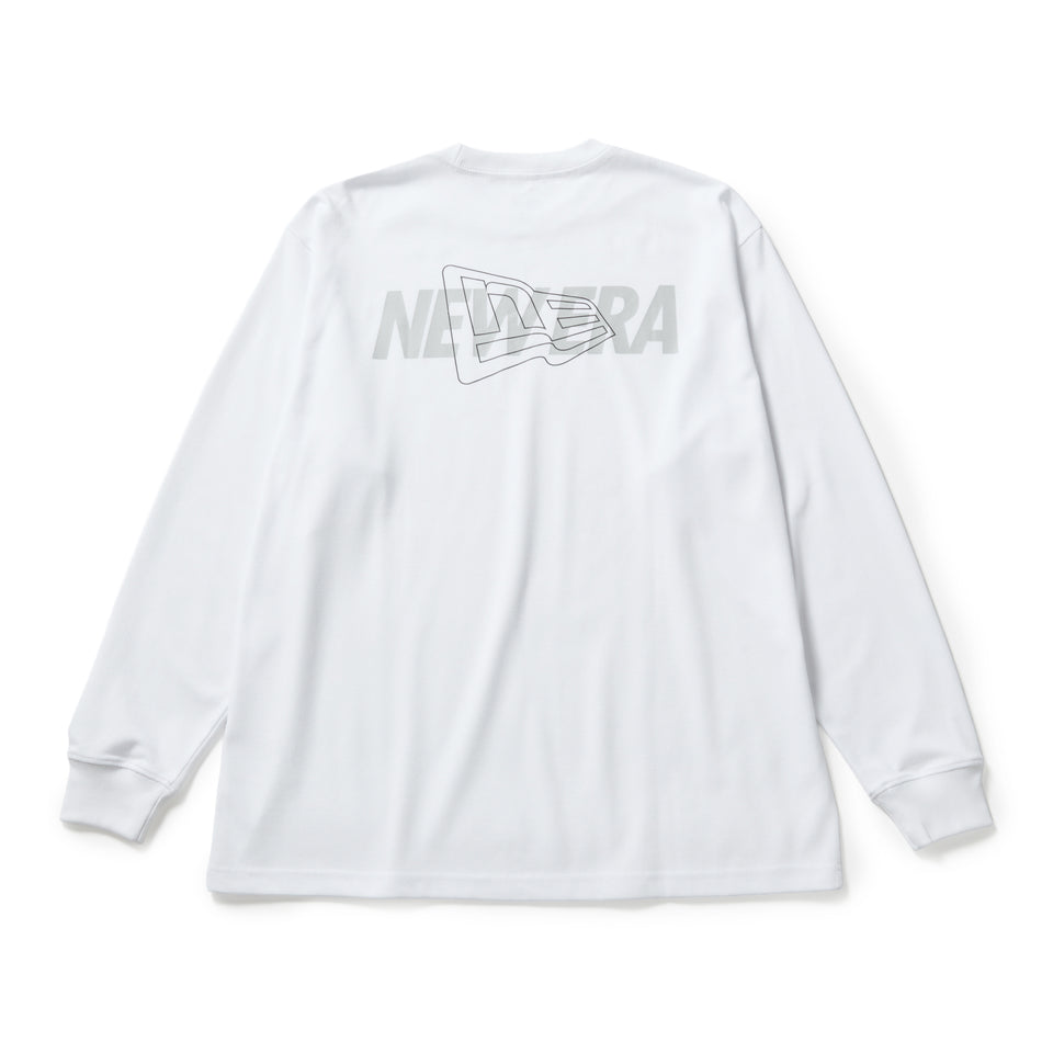 長袖 オーバーサイズド パフォーマンス Tシャツ Overlap Logo ホワイト｜パフォーマンスアパレル | NEW ERA ニューエラ公式オンラインストア