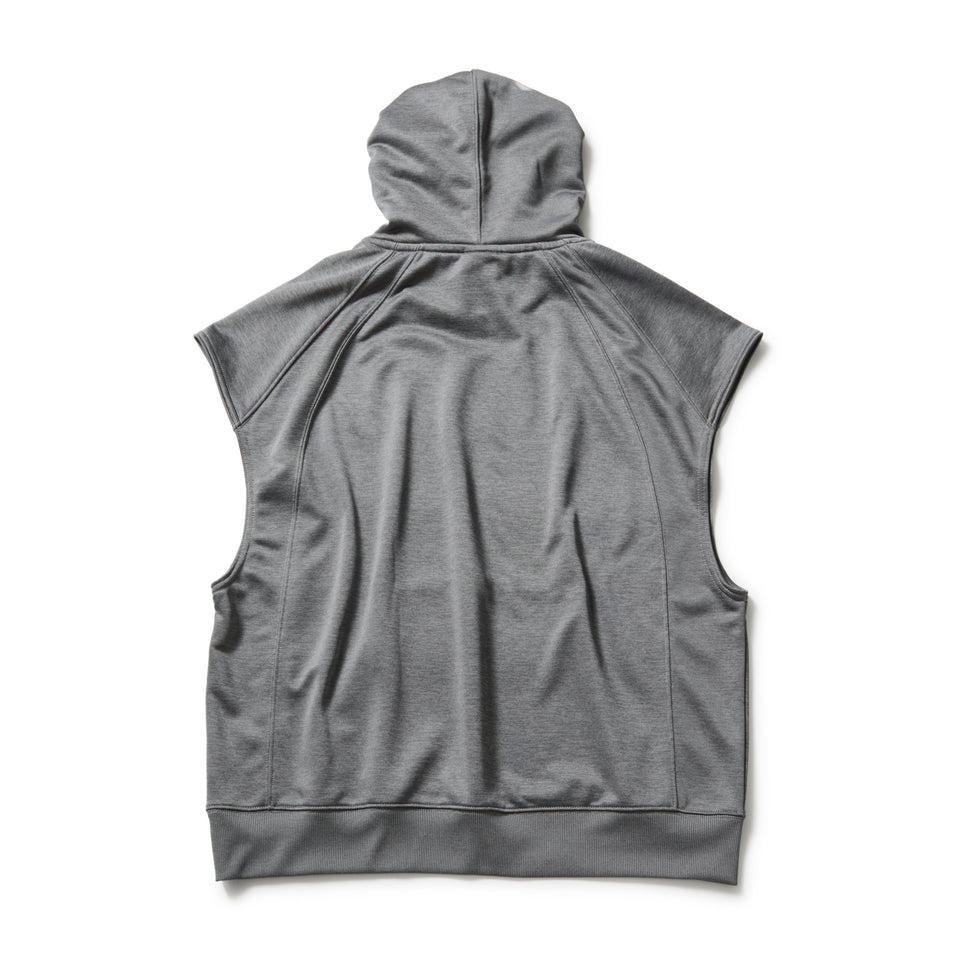 フレンチスリーブ オーバーサイズド ドライスウェット フーディー ダークグレー｜パフォーマンスアパレル | NEW ERA ニューエラ公式オンラインストア