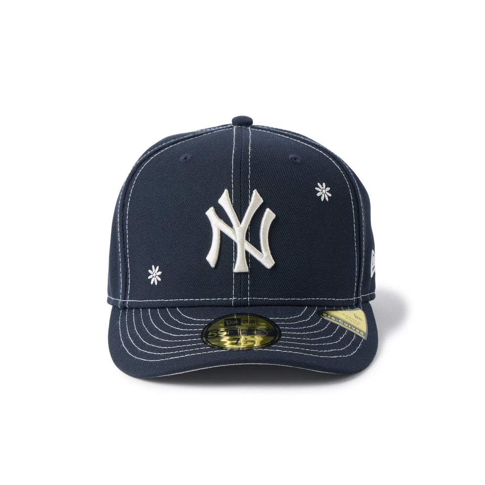 PC 59FIFTY Flower Embroidery ニューヨーク・ヤンキース ネイビー