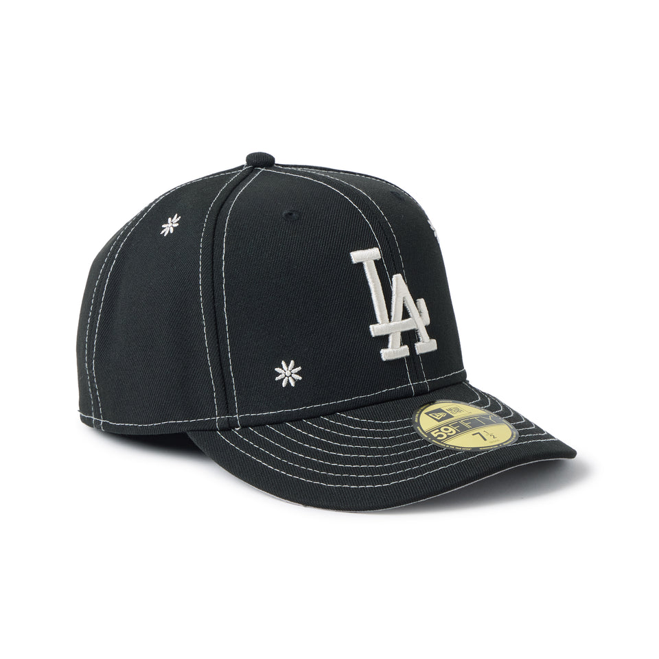 PC 59FIFTY Flower Embroidery ロサンゼルス・ドジャース ブラック | NEW ERA ニューエラ公式オンラインストア